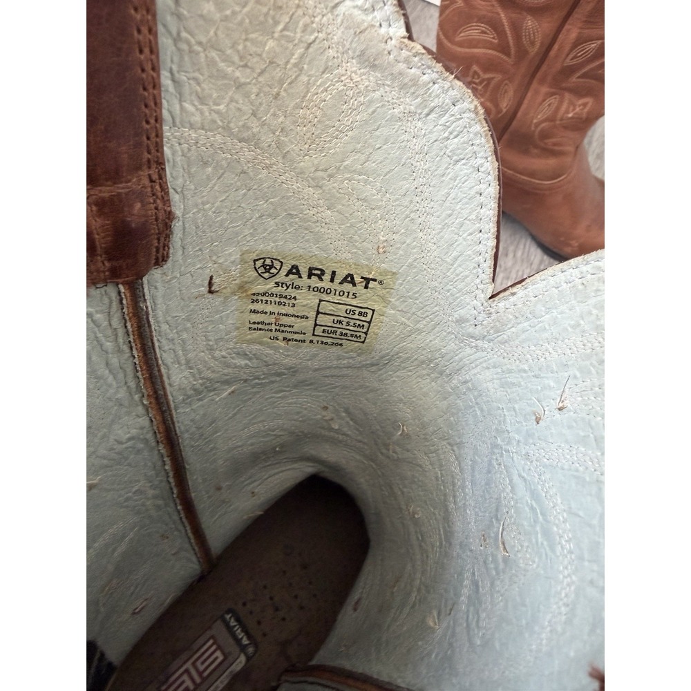 Ariat Women's Heritage Western Boot Dist Brown. Style 10001021(15725) S10B - Picture 10 of 13
